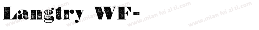 Langtry WF字体转换